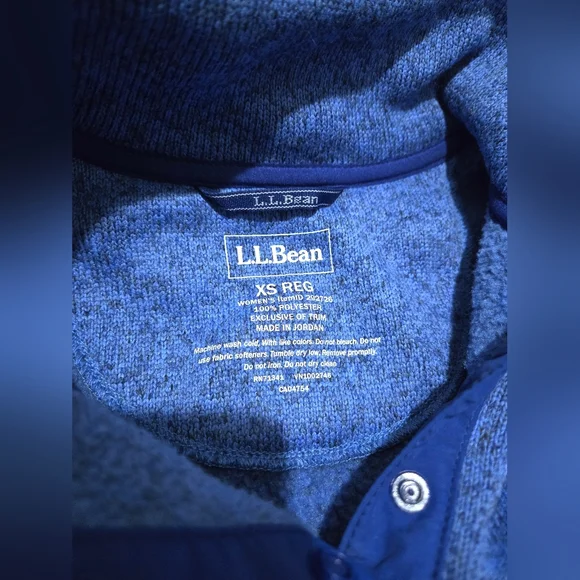 NWOT RARE COLOR - Women's L.L. Bean Sweater Fleece Pullover - Picture 4 of 5